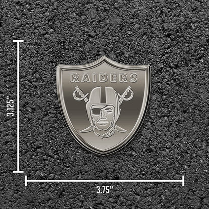 Las Vegas Raiders Auto Emblem Solid Metal Antique Style