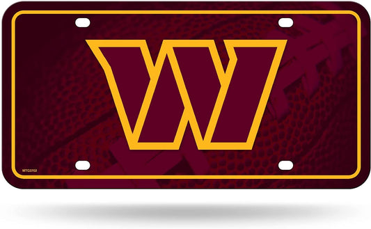 Washington Commanders Metal Auto Tag License Plate, Logo Design, 12x6 Inch