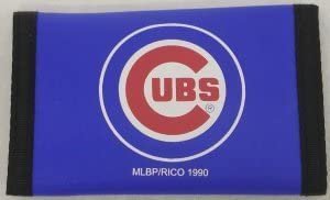 Chicago Cubs Deluxe Nylon Trifold Wallet with Hook & Loop Closure