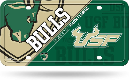 University of South Florida Bulls USF Metal Tag License Plate, 12x6 Inch, Pre-drilled Holes