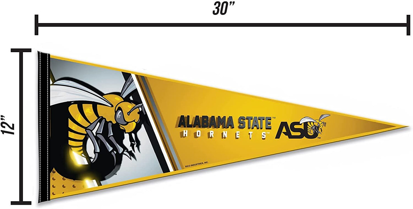 Alabama State University Hornets Soft Felt Pennant, 12x30 Inch, Easy To Hang