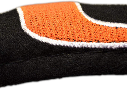 UCF Central Florida Knights Steering Wheel Cover Embroidered Black 15 Inch University of