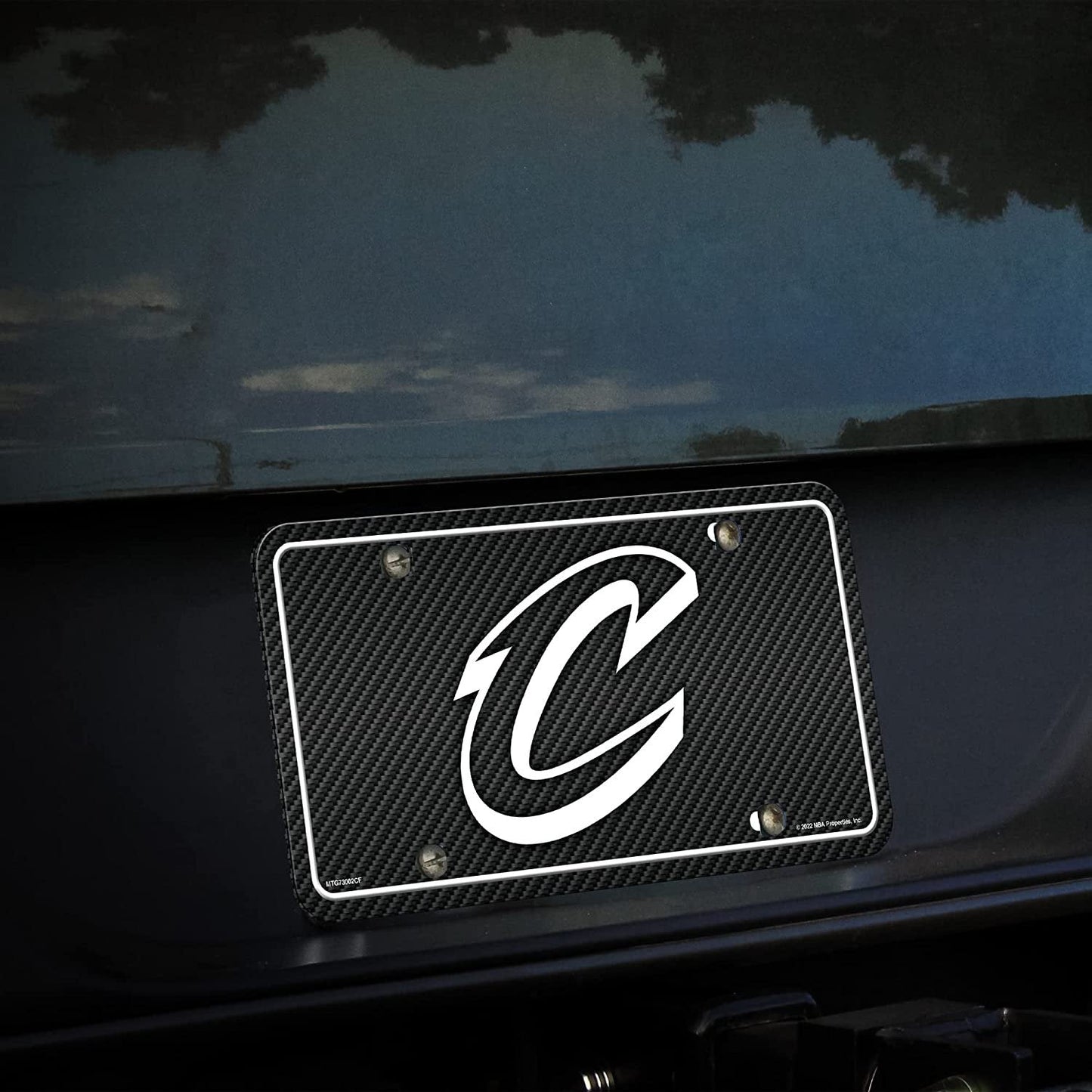 Cleveland Cavaliers Metal Tag License Plate Aluminum Novelty Carbon Fiber Design 12x6 Inch