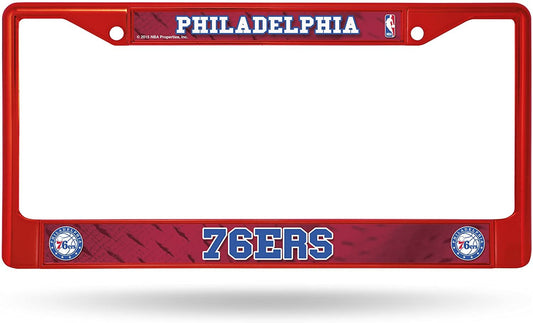 Philadelphia 76ers Colored Metal License Plate Frame Tag Cover 12x6 Inch