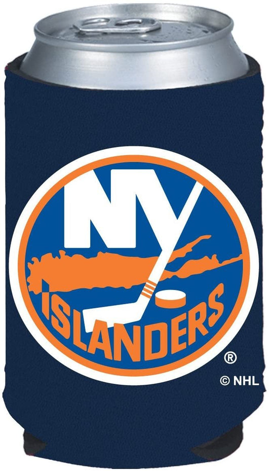 New York Islanders 12oz Drink Can Cooler Insulated Neoprene Beverage Holder, Logo Design