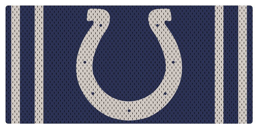 Indianapolis Colts Team Jersey Style Deluxe Acrylic Laser Cut Mirrored License Plate Tag Football