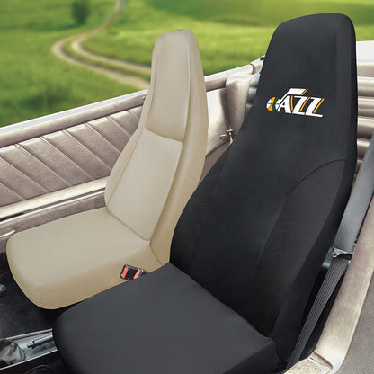FANMATS NBA Utah Jazz Polyester Seat Cover, black, 20"x48"
