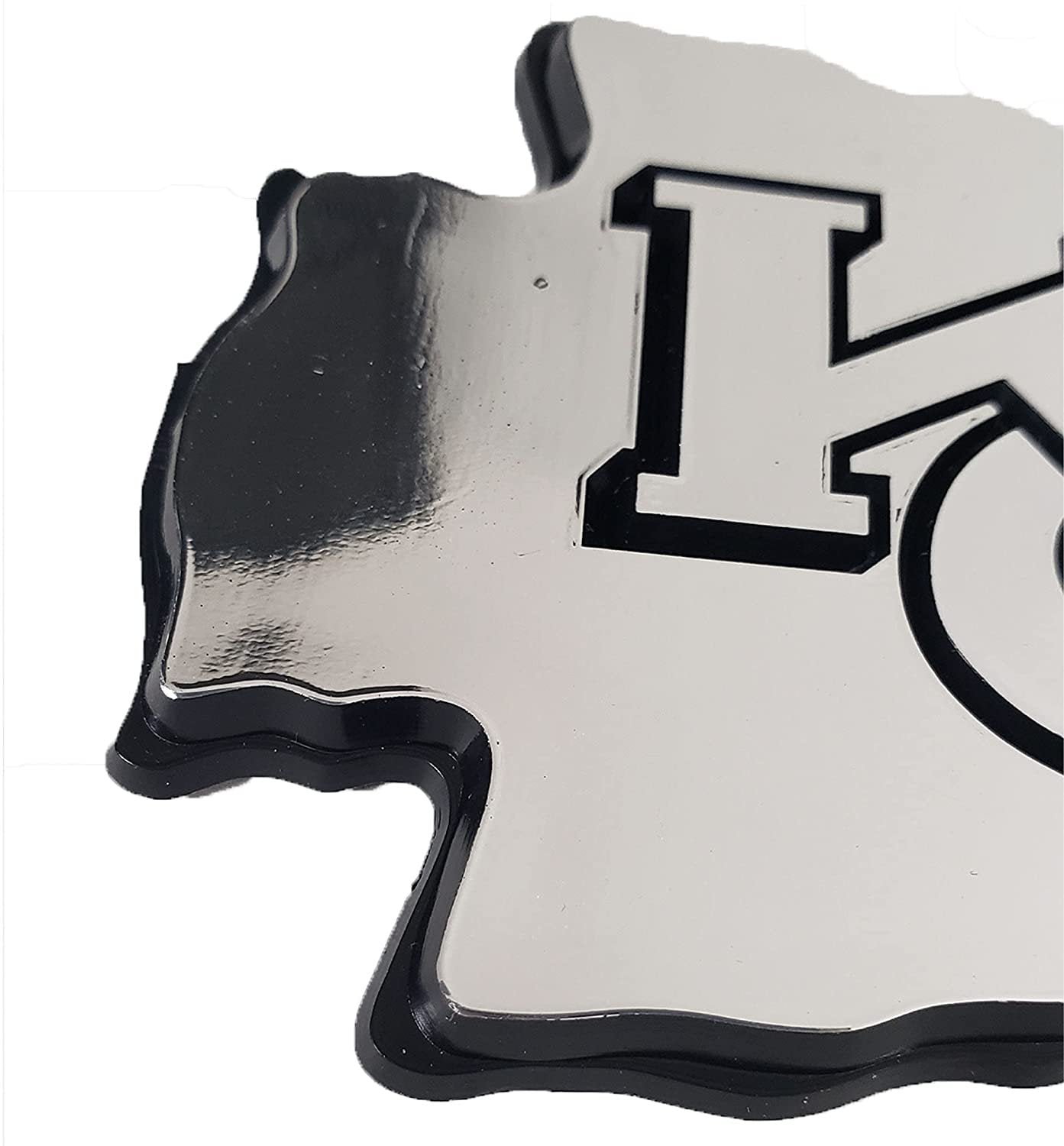 Nashville Predators Auto Emblem, Silver Chrome Color, Raised Molded Shape Cut Plastic, Adhesive Tape Backing