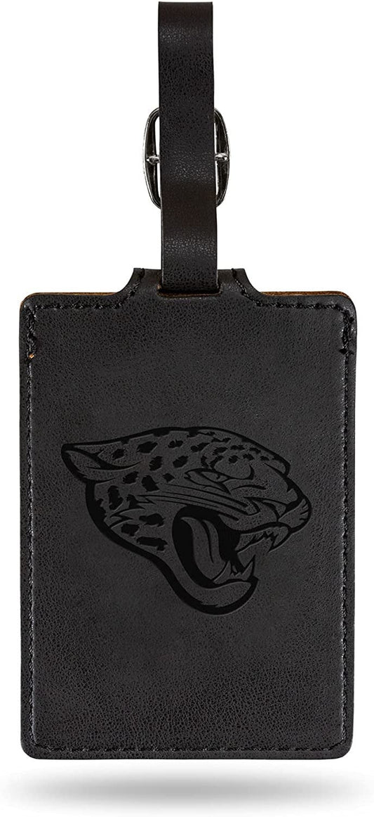 Jacksonville Jaguars Luggage Bag Tag Laser Engraved Ultra Suede Includes ID Card