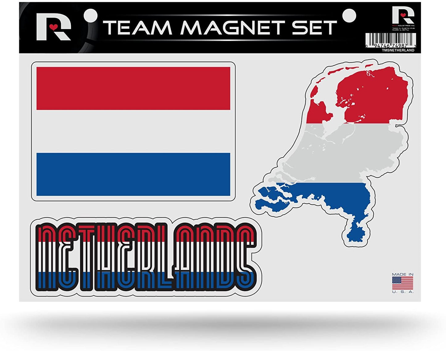 Netherlands National Soccer Die Cut Team Magnet Set