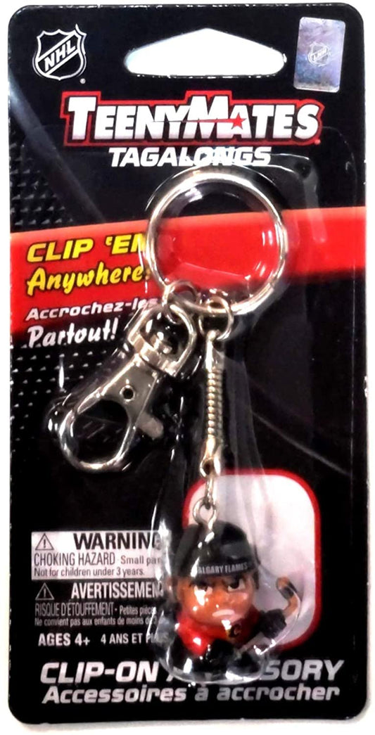 Calgary Flames Teeny Mates Keychain Tag Along Figure NHL Hockey