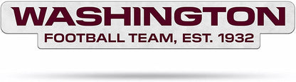 Washington Commanders Football Team Soft Felt Pennant, Logo Design, Shape Cut, 18 Inch, Easy To Hang