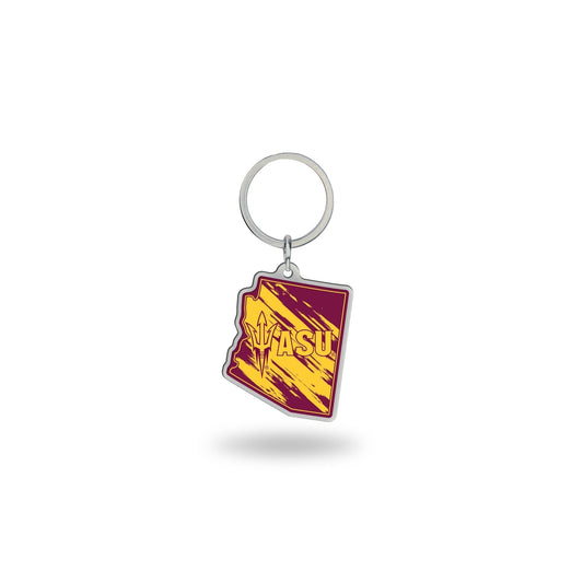 Rico Industries NCAA Iowa State Cyclones State Shape Keychain