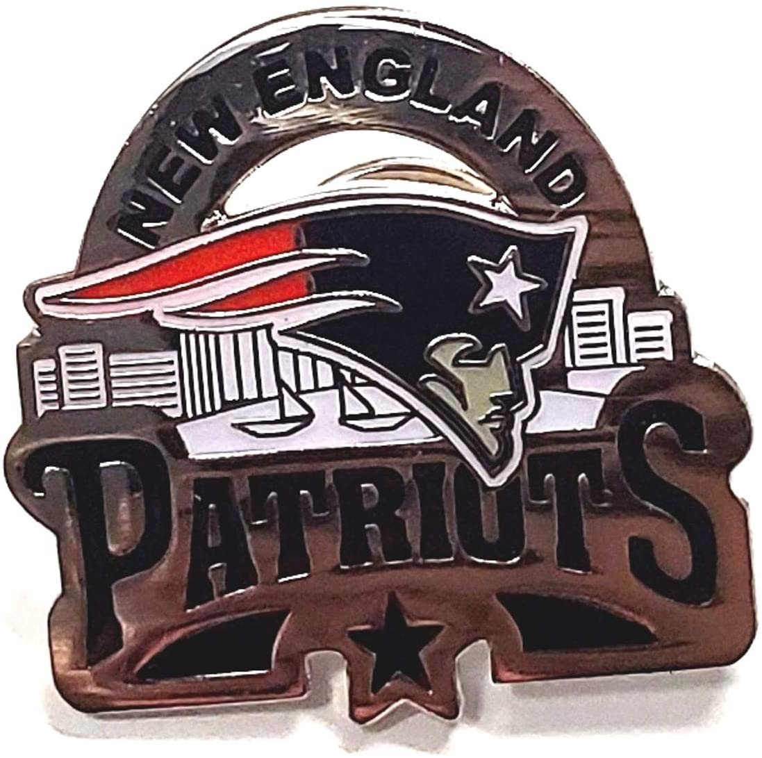 New England Patriots Glossy Metal Hat Lapel Pin Team Logo Football