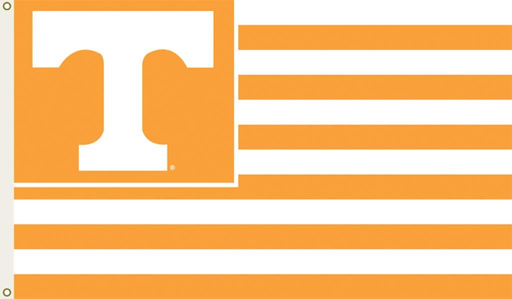 BSI Products, INC. - Tennessee Volunteers 3’x5’ Flag with Heavy-Duty Brass Grommets - UT Football, Basketball & Baseball Pride - High Durability for Indoor & Outdoor Use - Great Gift Idea - Stripes