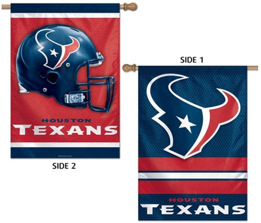 Houston Texans Premium Double Sided Banner Flag, 28x40 Inch, Outdoor Use, Top Sleeve