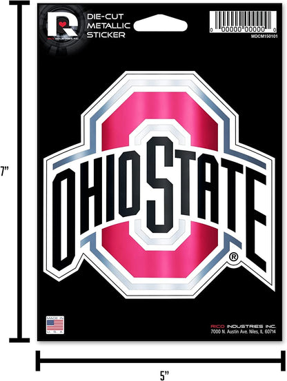 Golden State Warriors 5 Inch Die Cut Flat Vinyl Decal Sticker, Chrome Metallic Shimmer Design, Full Adhesive Backing