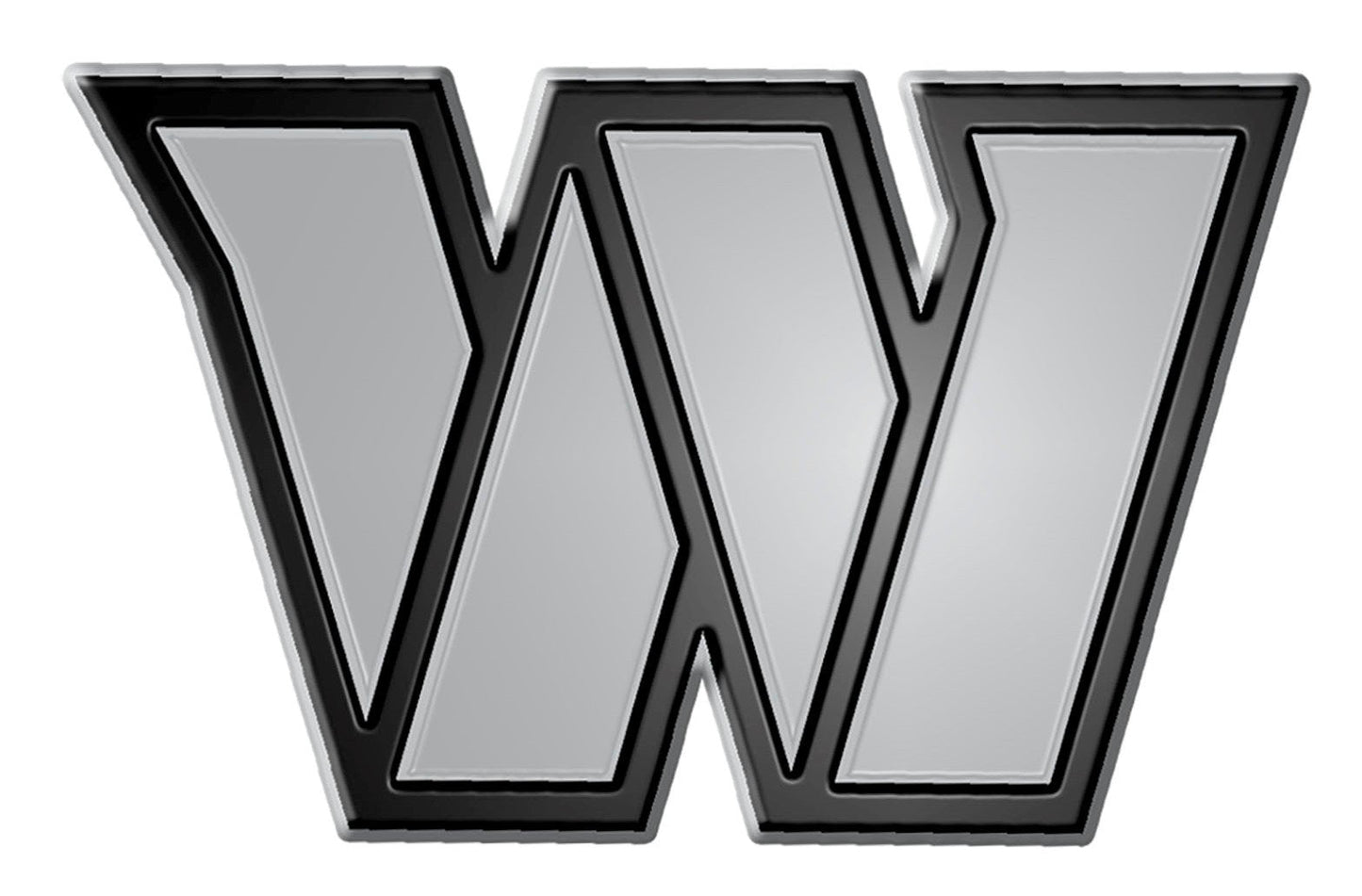 Washington Commanders Solid Metal Raised Auto Emblem Die Cut Decal Adhesive Backing