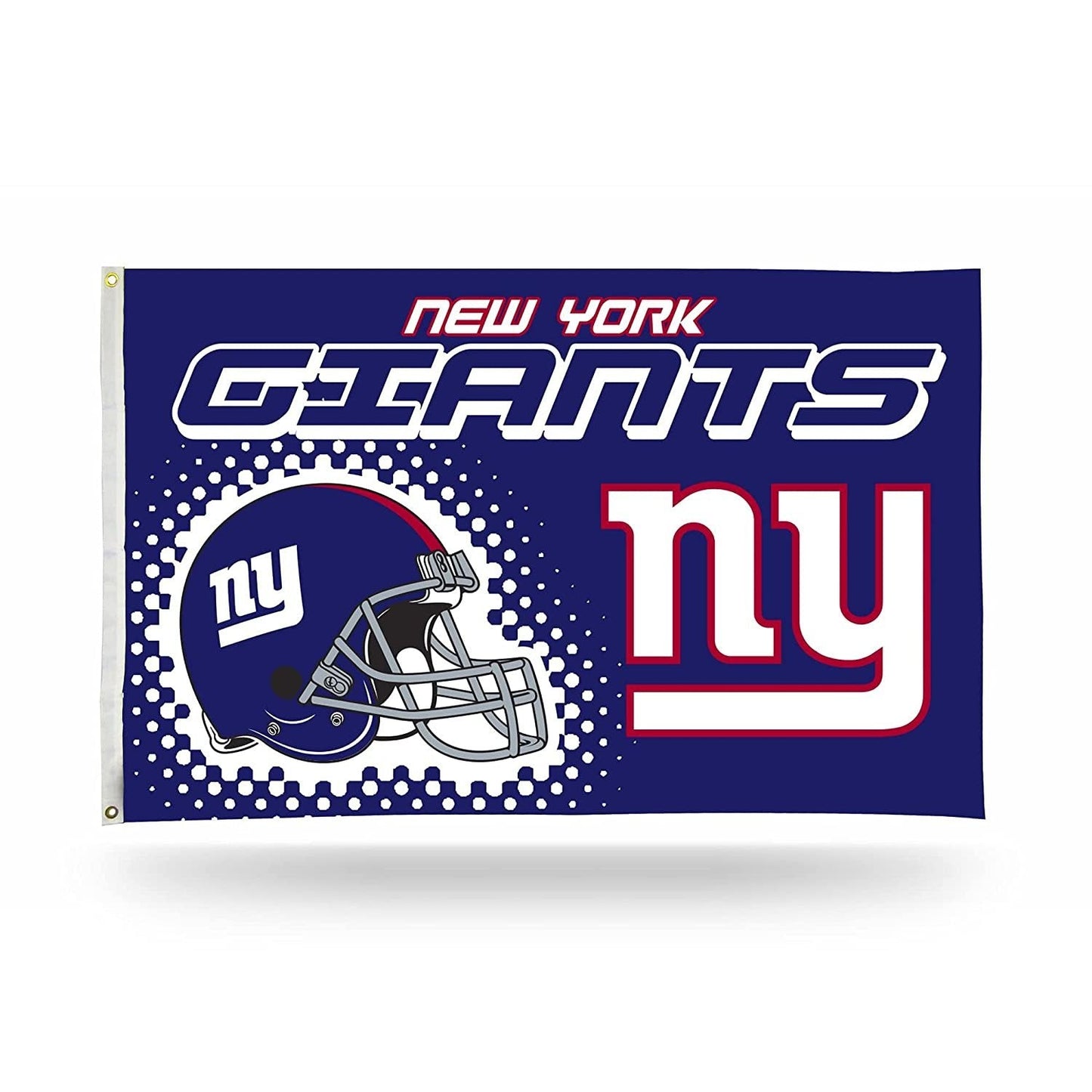 New York Giants Premium 3x5 Feet Flag Banner, Metal Grommets, Helmet Design, Outdoor Indoor Use, Single Sided