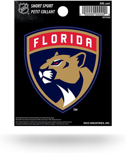 Florida Panthers 3 Inch Decal Sticker, Flat Vinyl, Die Cut, Full Adhesive Backing