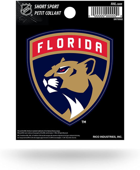 Florida Panthers 3 Inch Decal Sticker, Flat Vinyl, Die Cut, Full Adhesive Backing
