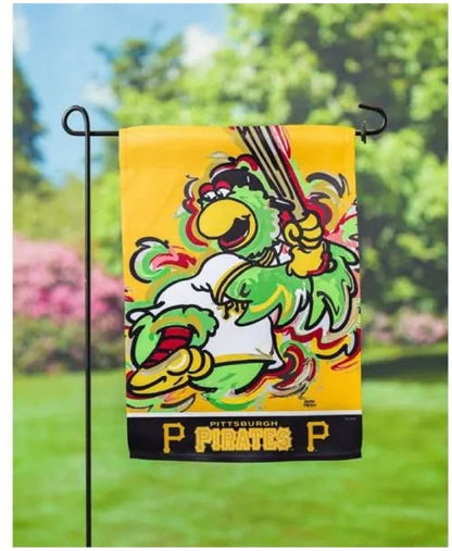 Pittsburgh Pirates Premium Garden Flag Banner, Double Sided, 13x18 Inch