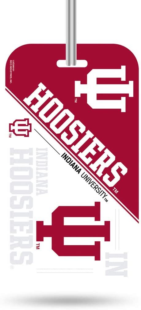 Rico Industries NCAA Indiana Hoosiers KeychainKeychain Luggage Tag, Team Colors, One Size
