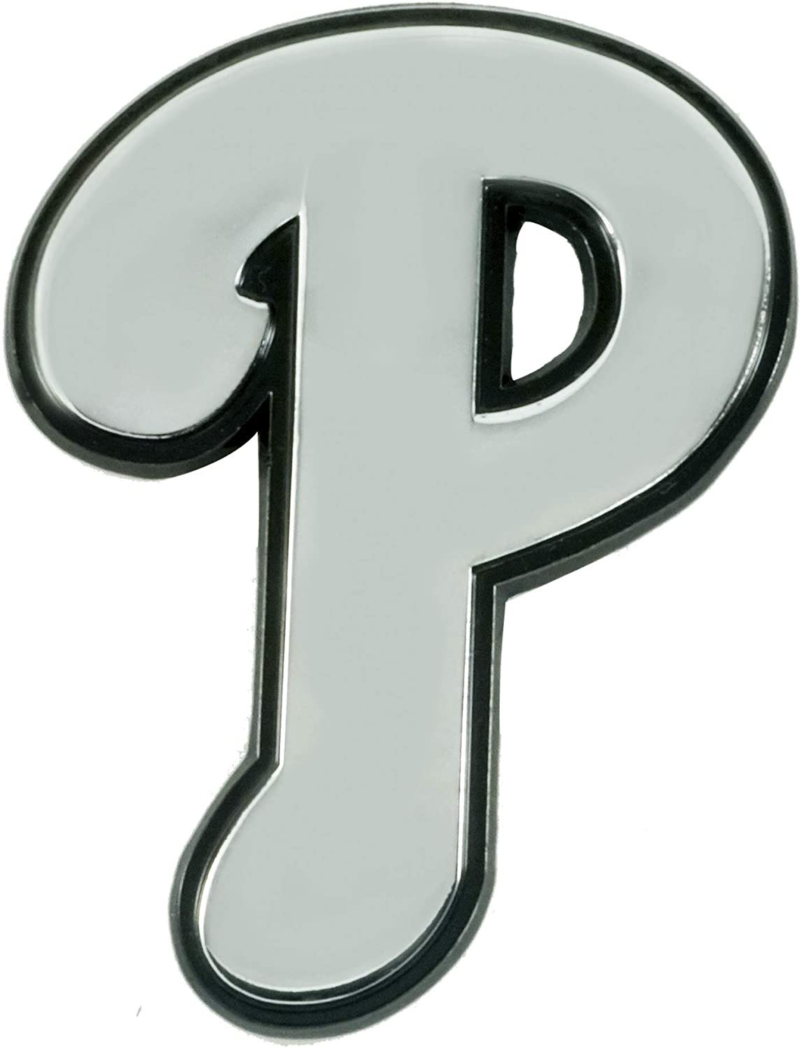 Philadelphia Phillies Solid Metal Raised Auto Emblem Decal Adhesive Backing