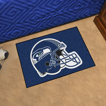 Seattle Seahawks Floor Mat Area Rug, 20x30 Inch, Nylon, Anti-Skid Backing