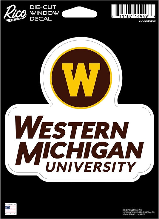 Western Michigan University Broncos 5 Inch Decal Sticker Flat Vinyl Die Cut