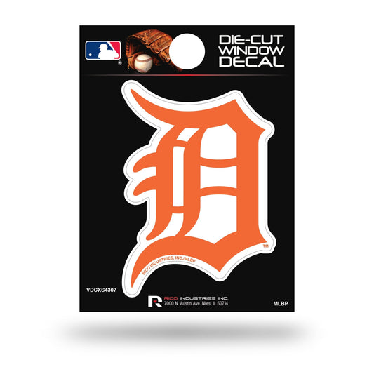 Detroit Tigers ORANGE LOGO 2 Inch Decal Sticker Flat Vinyl Auto Home Adhesive Backing