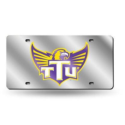 Tennessee Tech University Golden Eagles Premium Laser Cut Tag License Plate, Mirrored Acrylic Inlaid, 12x6 Inch
