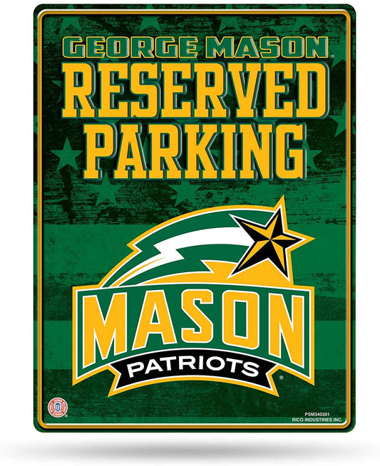 George Mason University Patriots Metal Parking Sign