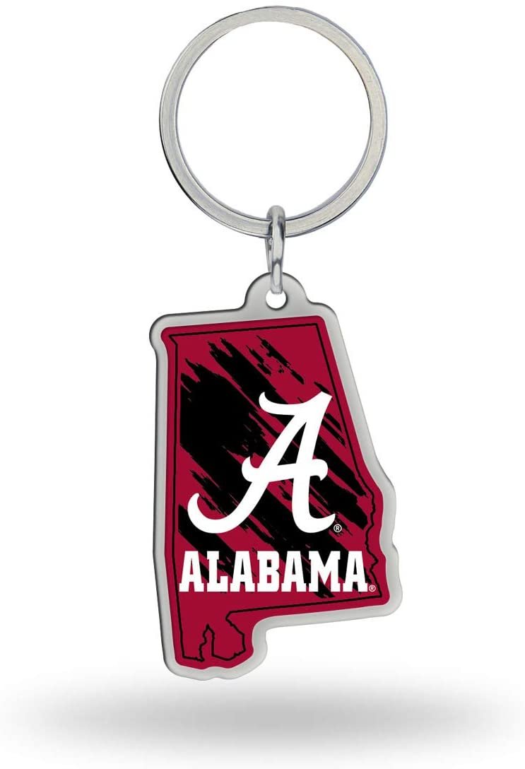 NCAA Alabama Crimson Tide State Shape Keychain