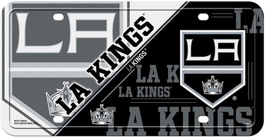 Los Angeles Kings Metal Auto Tag License Plate, Split Design, 6x12 Inch
