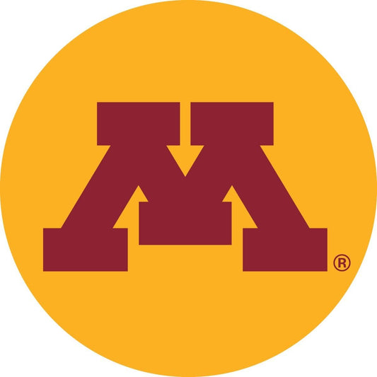 Minnesota Golden Gophers Decal RR 4" Round Vinyl Auto Home Window Glass University of