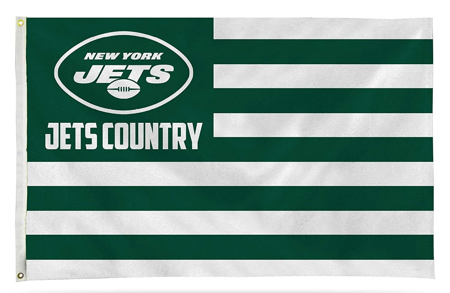 New York Jets Premium 3x5 Feet Flag Banner, Country Design, Metal Grommets, Outdoor Use, Single Sided