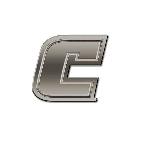Rico Industries NCAA Tennessee-Chattanooga Mocs Antique Auto Emblem Antique Nickel Auto Emblem for Car/Truck/SUV