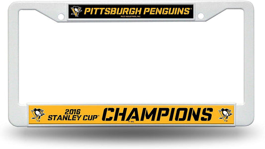NHL Pittsburgh Penguins 2016 Stanley Cup Champions Plastic Plate Frame