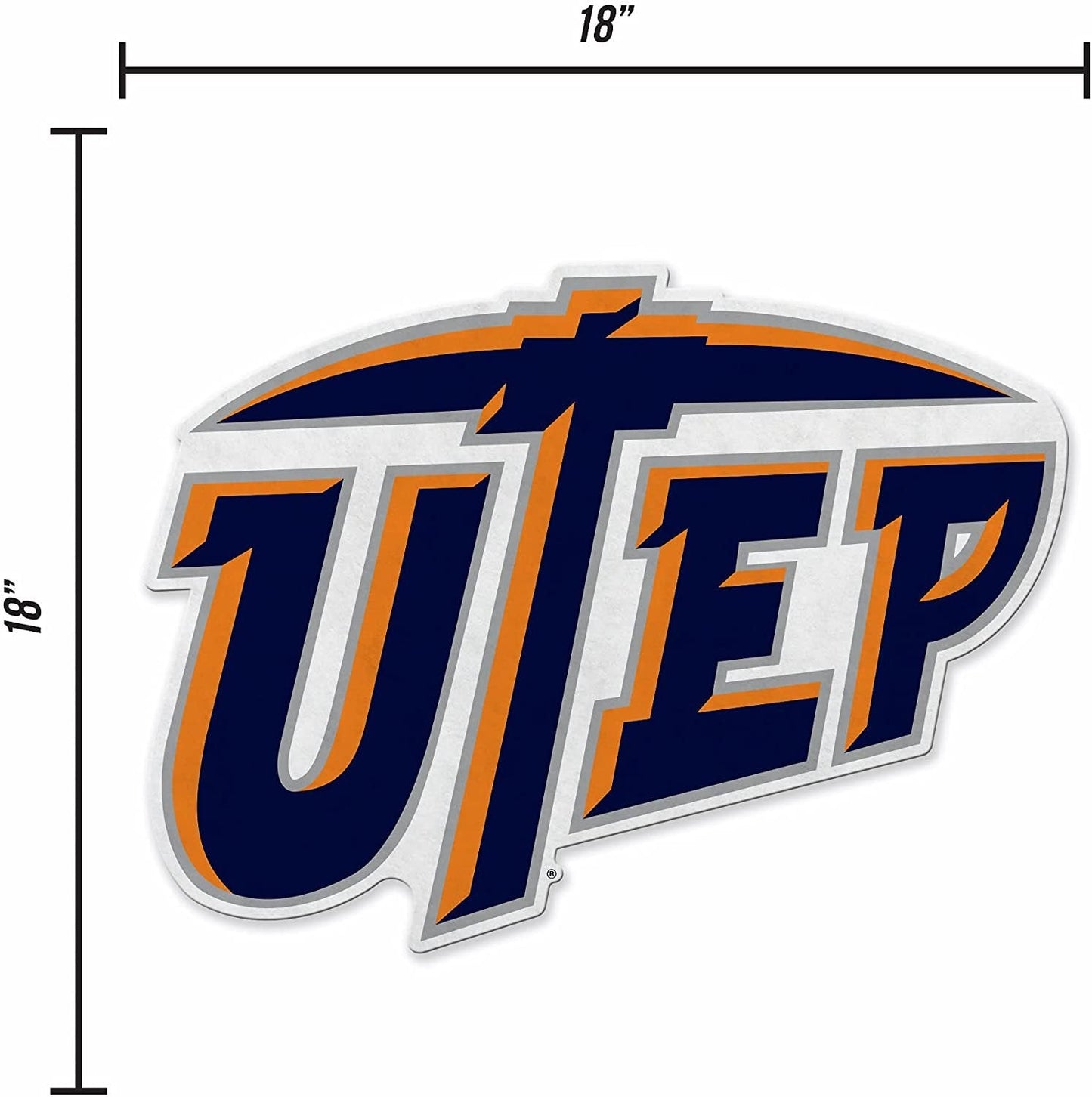 Rico Industries NCAA Texas-El Paso Miners Primary Logo Shape Cut Pennant