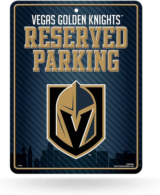 Vegas Golden Knights 8.5-Inch by 11-Inch Metal Parking Sign Décor