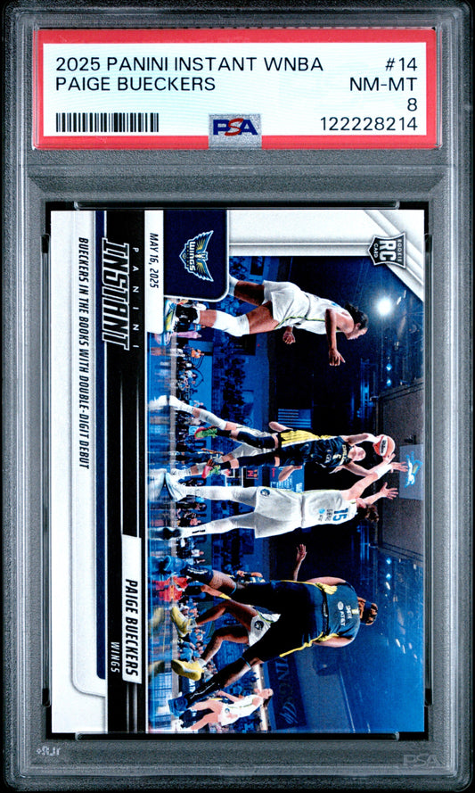 Graded 2025 Panini Instant Paige Bueckers #14 Rookie RC Basketball Card PSA 8 Near Mint