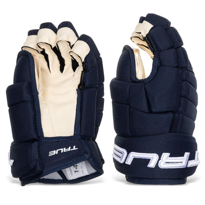TRUE Classic Fit Pro 4-Roll Senior Hockey Glove Navy / 13"