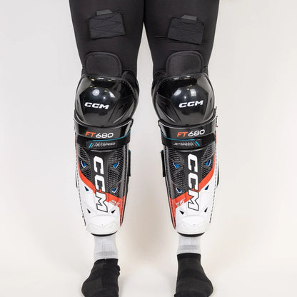 CCM Jetspeed FT680 Junior Hockey Shin Guards
