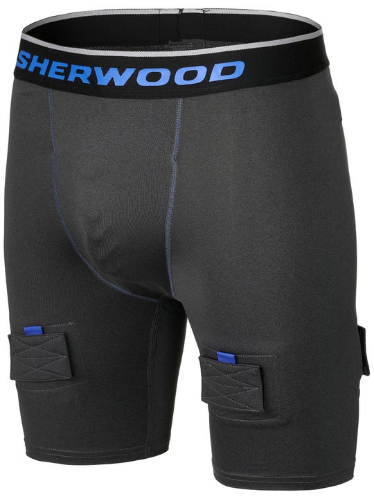 Sherwood Hat Trick Compression Senior Jock Shorts with Cup
